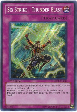 Six Strike - Thunder Blast [STOR-EN089] Secret Rare | L.A. Mood Comics and Games