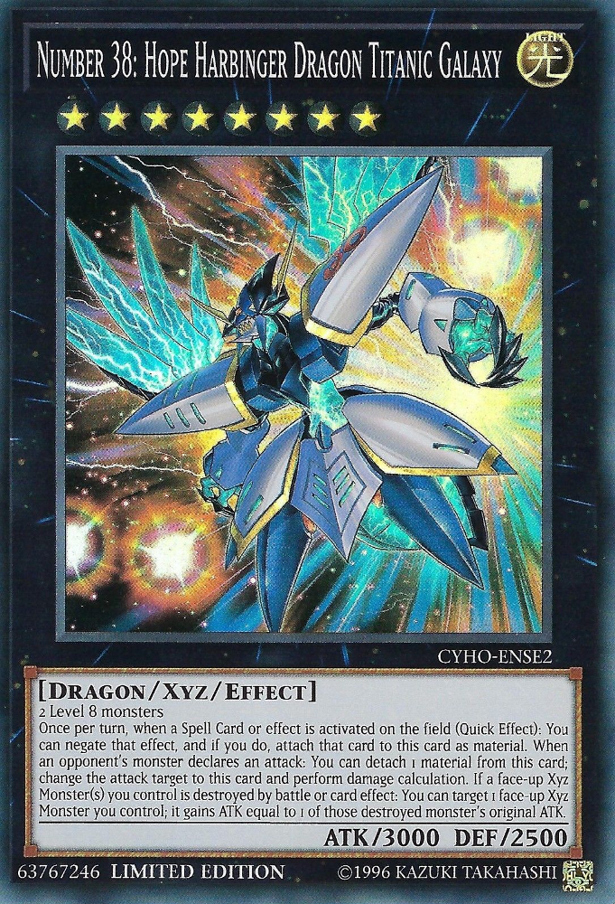 Number 38: Hope Harbinger Dragon Titanic Galaxy [CYHO-ENSE2] Super Rare | L.A. Mood Comics and Games