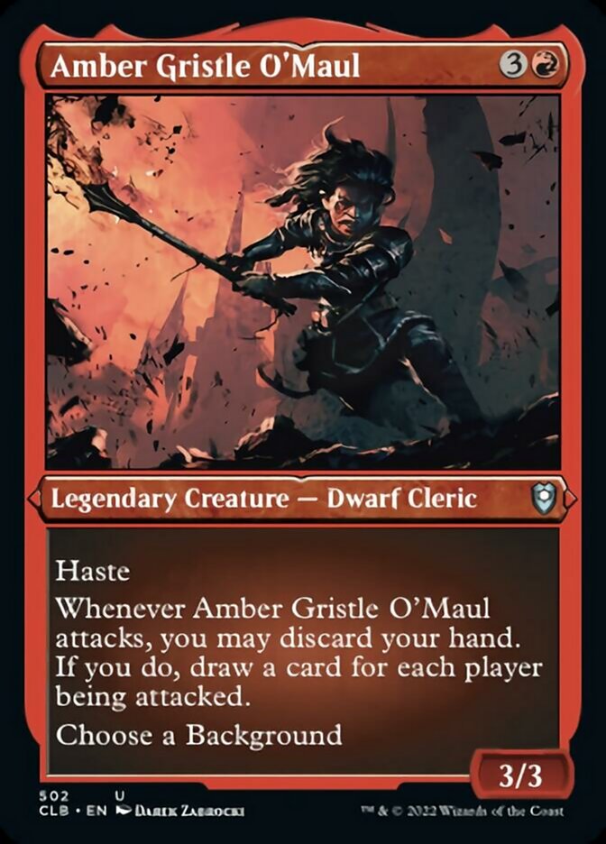 Amber Gristle O'Maul (Foil Etched) [Commander Legends: Battle for Baldur's Gate] | L.A. Mood Comics and Games