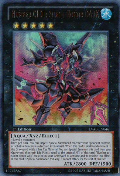 Number C101: Silent Honor DARK [LVAL-EN046] Ultra Rare | L.A. Mood Comics and Games