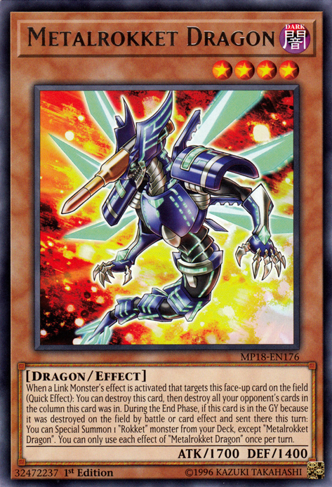 Metalrokket Dragon [MP18-EN176] Rare | L.A. Mood Comics and Games