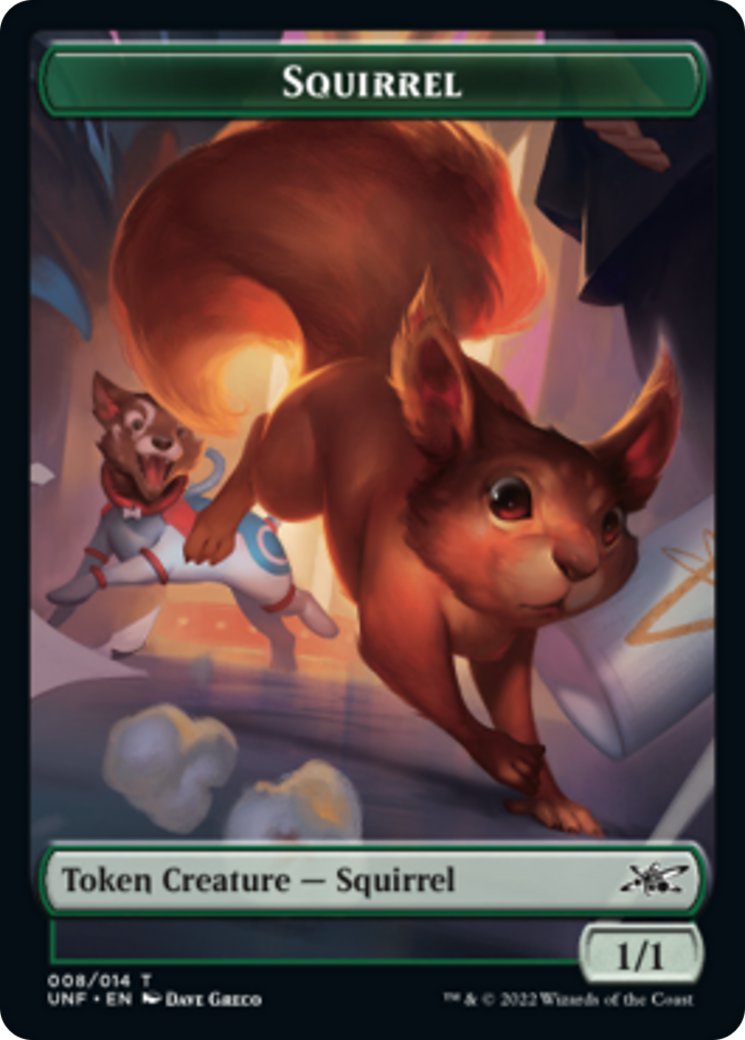 Squirrel // Food (010) Double-Sided Token [Unfinity Tokens] | L.A. Mood Comics and Games