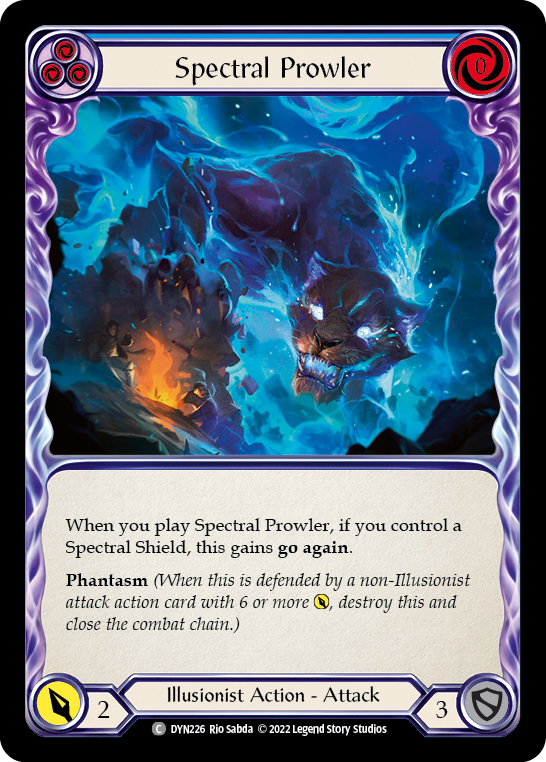 Spectral Prowler (Blue) [DYN226] (Dynasty)  Rainbow Foil | L.A. Mood Comics and Games