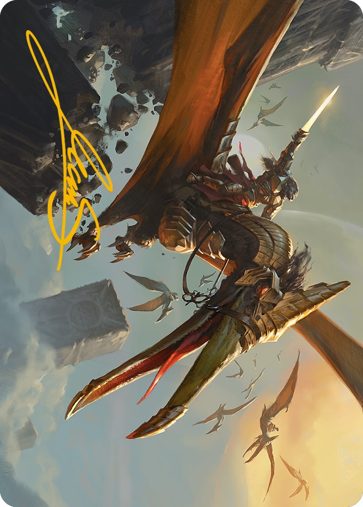 Skyhunter Strike Force Art Card (Gold-Stamped Signature) [Phyrexia: All Will Be One Art Series] | L.A. Mood Comics and Games