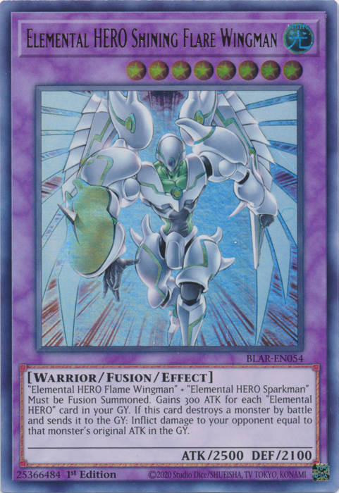 Elemental Hero Shining Flare Wingman [BLAR-EN054] Ultra Rare | L.A. Mood Comics and Games