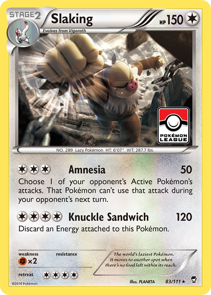 Slaking (83/111) [XY: Furious Fists] | L.A. Mood Comics and Games
