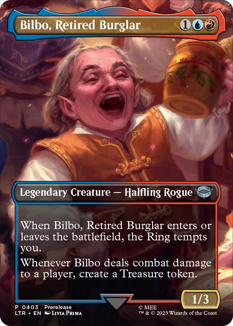 Bilbo, Retired Burglar (Borderless Alternate Art) [The Lord of the Rings: Tales of Middle-Earth] | L.A. Mood Comics and Games