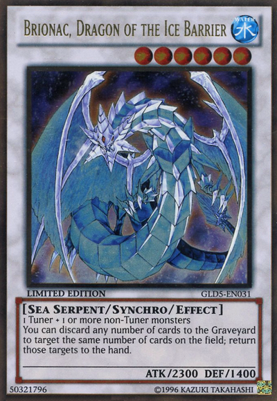 Brionac, Dragon of the Ice Barrier [GLD5-EN031] Gold Rare | L.A. Mood Comics and Games