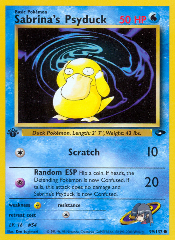 Sabrina's Psyduck (99/132) [Gym Challenge 1st Edition] | L.A. Mood Comics and Games