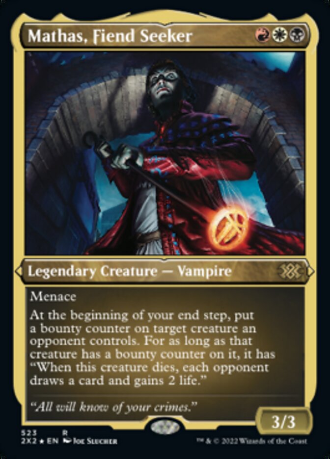 Mathas, Fiend Seeker (Foil Etched) [Double Masters 2022] | L.A. Mood Comics and Games