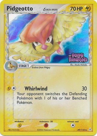 Pidgeotto (49/110) (Delta Species) (Stamped) [EX: Holon Phantoms] | L.A. Mood Comics and Games