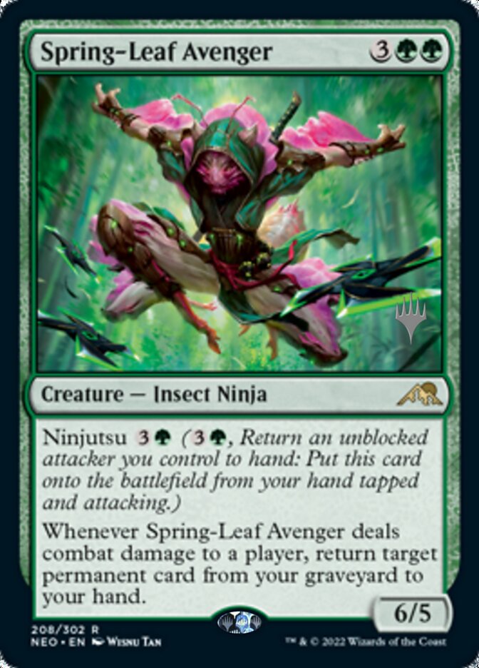 Spring-Leaf Avenger (Promo Pack) [Kamigawa: Neon Dynasty Promos] | L.A. Mood Comics and Games