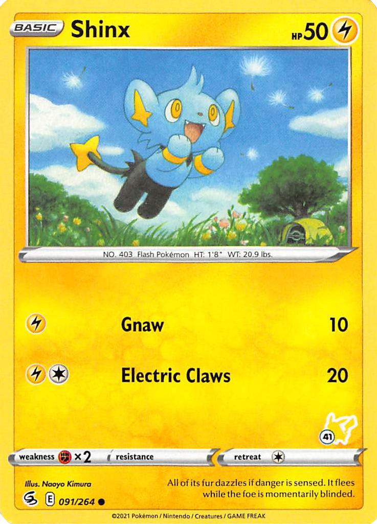 Shinx (091/264) (Pikachu Stamp #41) [Battle Academy 2022] | L.A. Mood Comics and Games