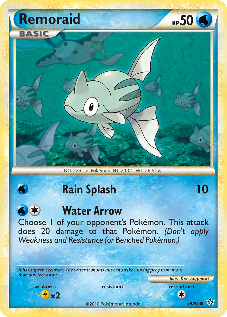Remoraid (59/95) [HeartGold & SoulSilver: Unleashed] | L.A. Mood Comics and Games