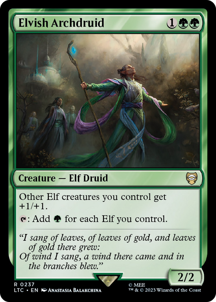 Elvish Archdruid [The Lord of the Rings: Tales of Middle-Earth Commander] | L.A. Mood Comics and Games