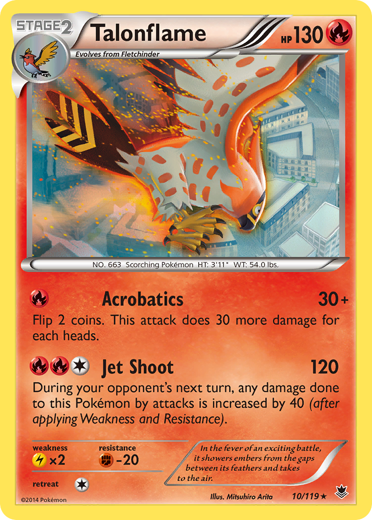 Talonflame (10/119) [XY: Phantom Forces] | L.A. Mood Comics and Games