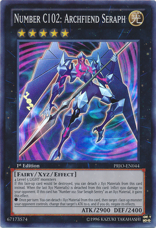 Number C102: Archfiend Seraph [PRIO-EN044] Super Rare | L.A. Mood Comics and Games