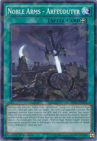 Noble Arms - Arfeudutyr [BP03-EN181] Shatterfoil Rare | L.A. Mood Comics and Games