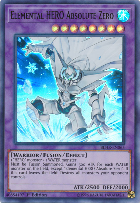 Elemental Hero Absolute Zero [BLHR-EN065] Ultra Rare | L.A. Mood Comics and Games