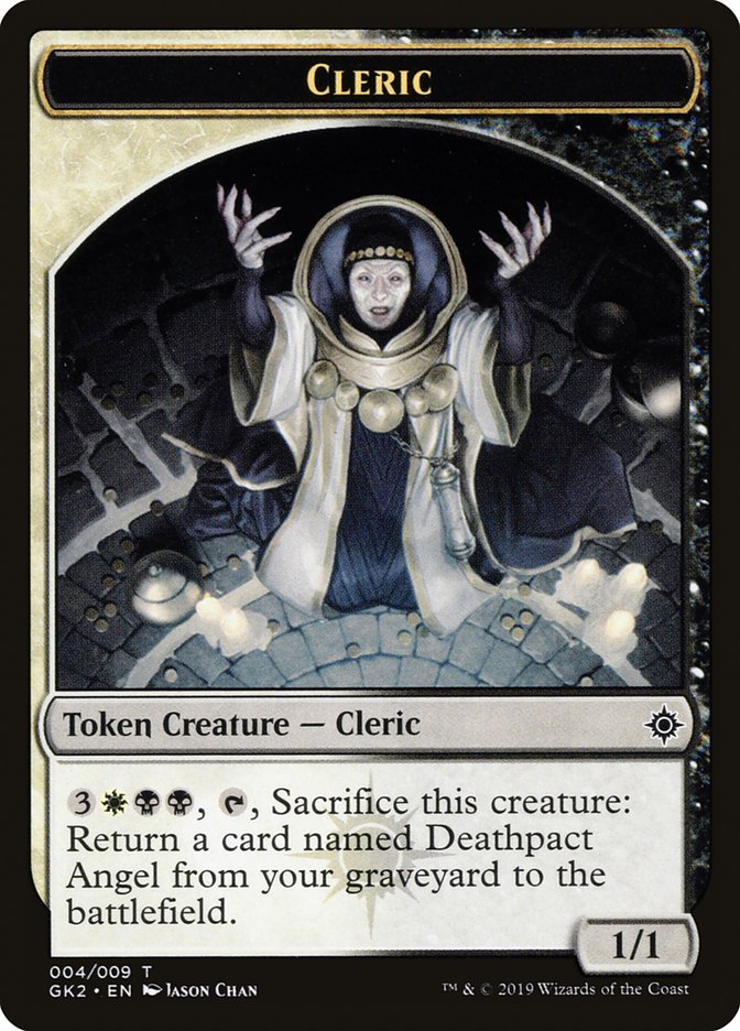 Cleric // Treasure Double-Sided Token [Ravnica Allegiance Guild Kit Tokens] | L.A. Mood Comics and Games