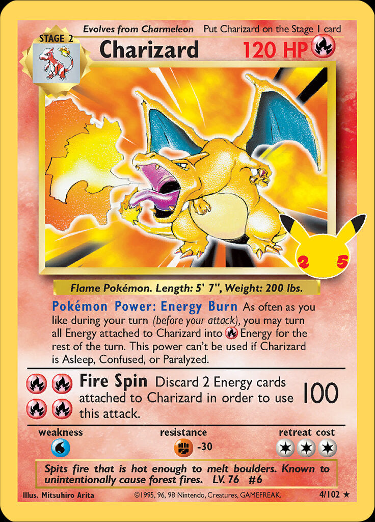 Charizard (4/102) [Celebrations: 25th Anniversary - Classic Collection] | L.A. Mood Comics and Games