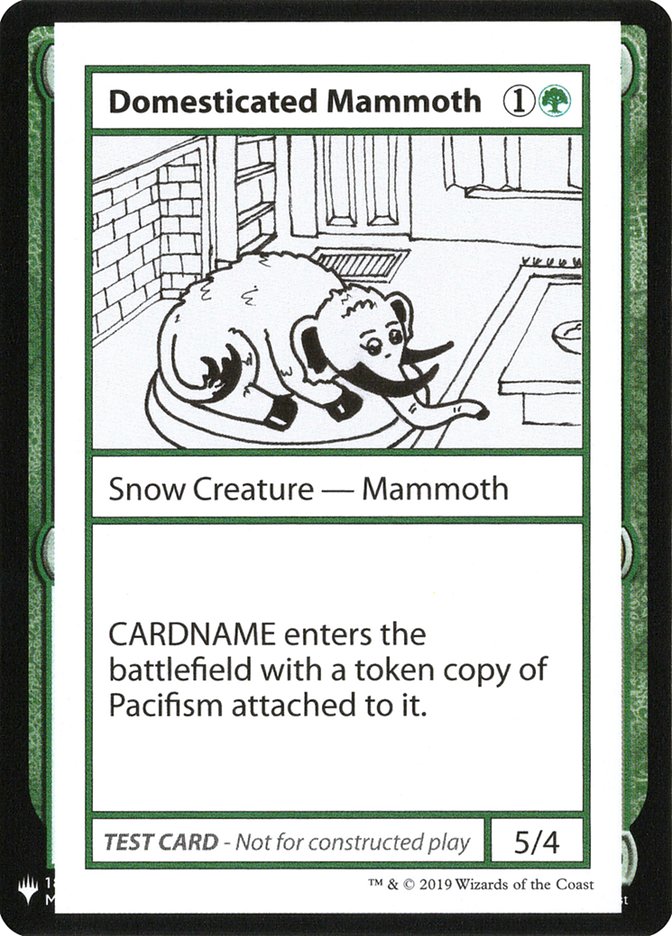 Domesticated Mammoth [Mystery Booster Playtest Cards] | L.A. Mood Comics and Games