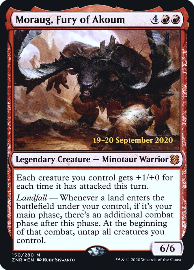 Moraug, Fury of Akoum [Zendikar Rising Prerelease Promos] | L.A. Mood Comics and Games