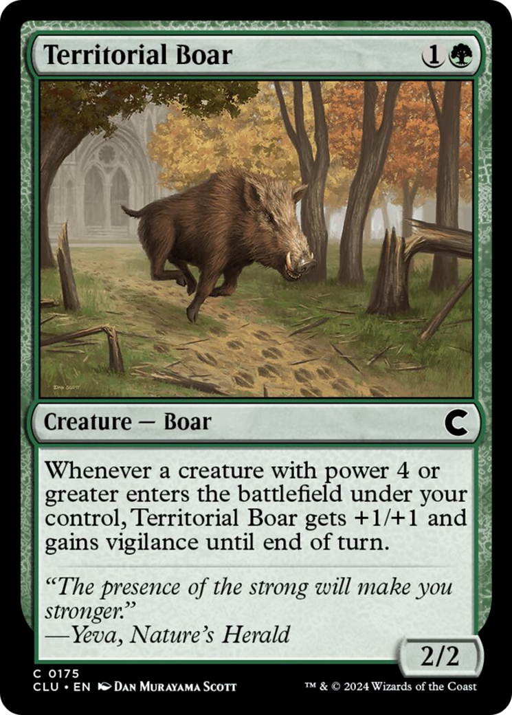 Territorial Boar [Ravnica: Clue Edition] | L.A. Mood Comics and Games