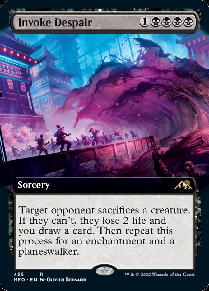 Invoke Despair (Extended Art) [Kamigawa: Neon Dynasty] | L.A. Mood Comics and Games