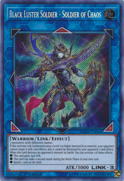 Black Luster Soldier - Soldier of Chaos [BLHR-EN046] Secret Rare | L.A. Mood Comics and Games