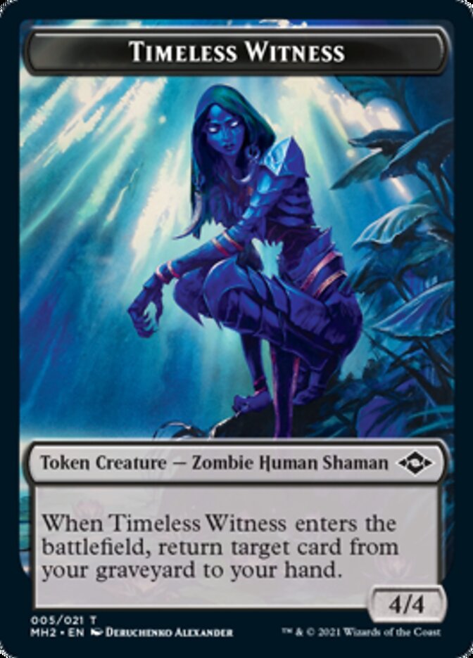 Timeless Witness // Treasure (20) Double-Sided Token [Modern Horizons 2 Tokens] | L.A. Mood Comics and Games