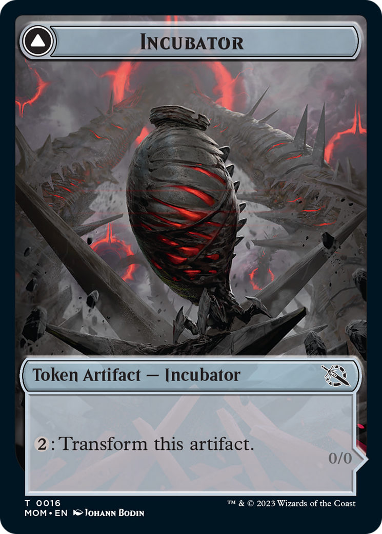 Incubator // Phyrexian (16) Double-Sided Token [March of the Machine Tokens] | L.A. Mood Comics and Games