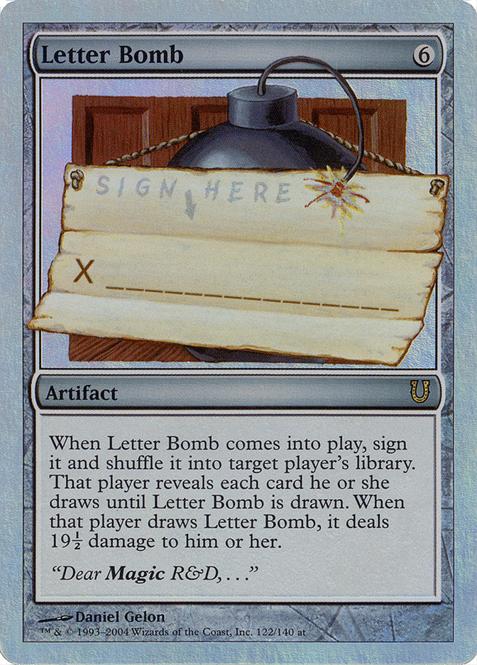 Letter Bomb (Alternate Foil) [Unhinged] | L.A. Mood Comics and Games