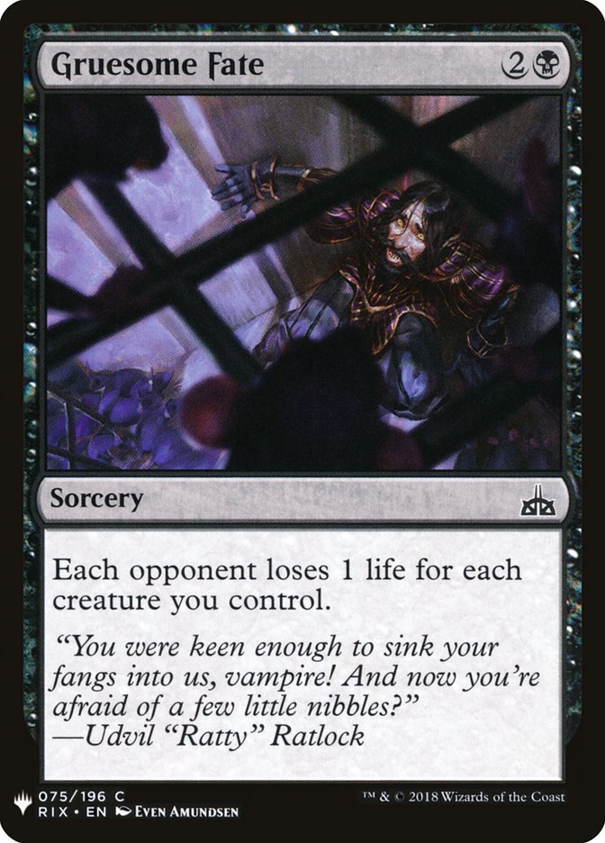 Gruesome Fate [Mystery Booster] | L.A. Mood Comics and Games
