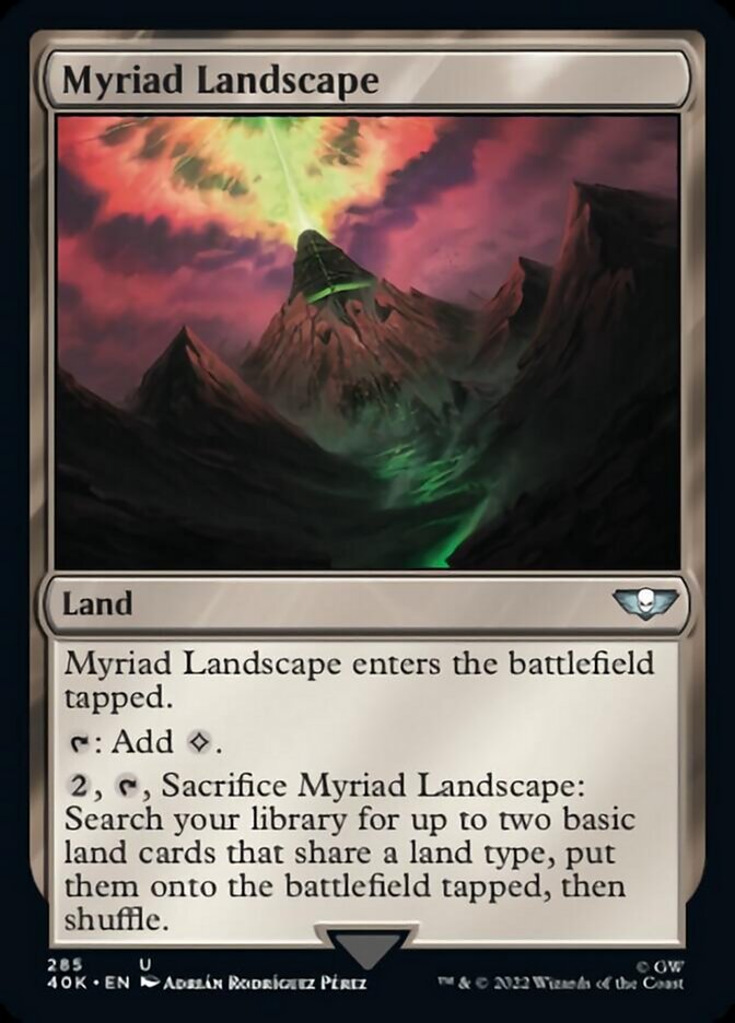 Myriad Landscape (Surge Foil) [Warhammer 40,000] | L.A. Mood Comics and Games
