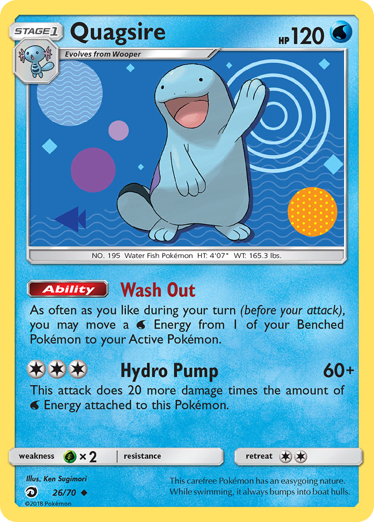 Quagsire (26/70) [Sun & Moon: Dragon Majesty] | L.A. Mood Comics and Games