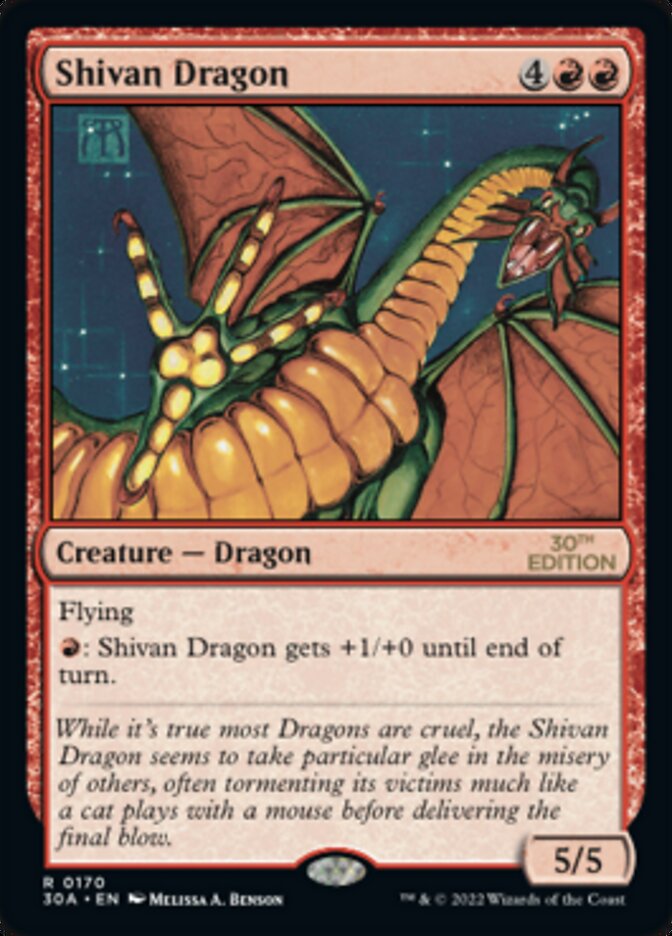 Shivan Dragon [30th Anniversary Edition] | L.A. Mood Comics and Games