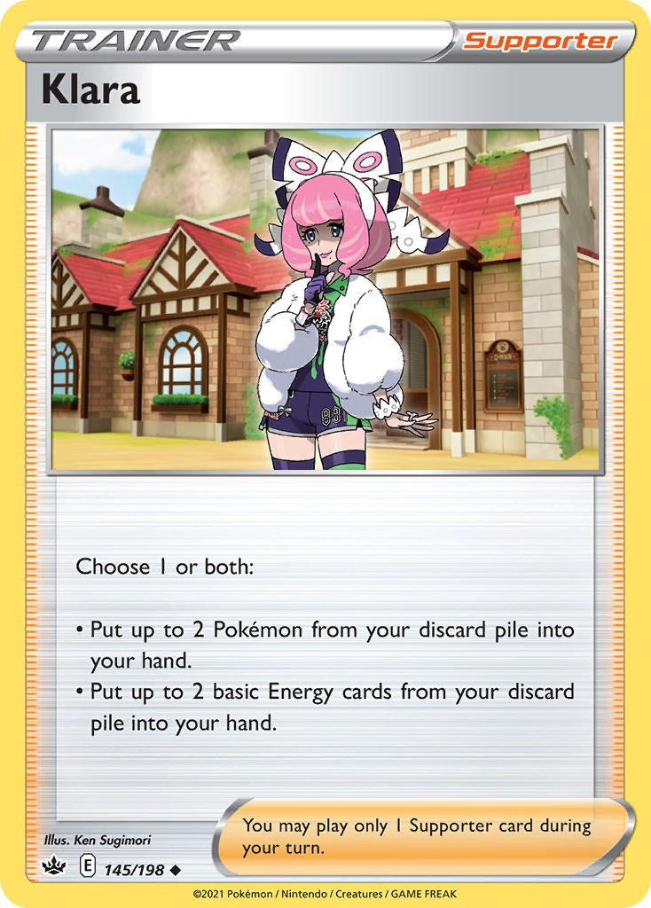 Klara (145/198) (Cosmos Foil) [Sword & Shield: Chilling Reign] | L.A. Mood Comics and Games