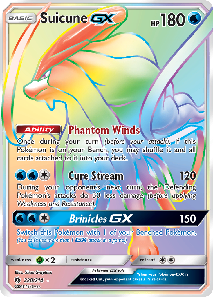 Suicune GX (220/214) [Sun & Moon: Lost Thunder] | L.A. Mood Comics and Games