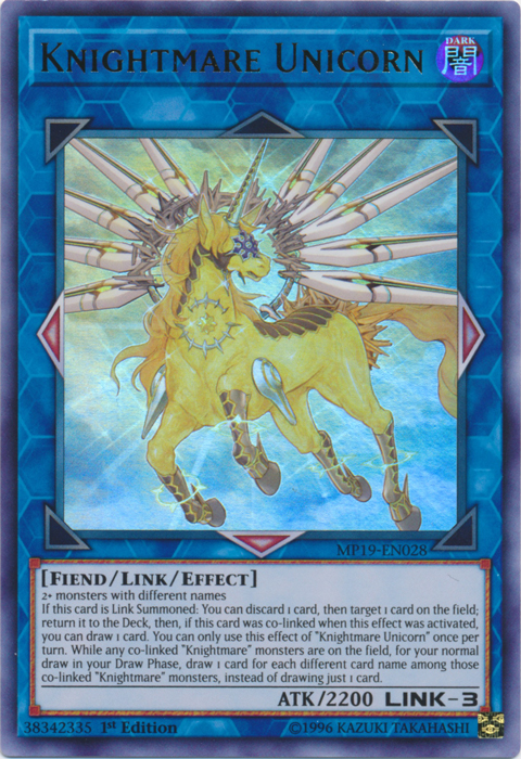 Knightmare Unicorn [MP19-EN028] Ultra Rare | L.A. Mood Comics and Games
