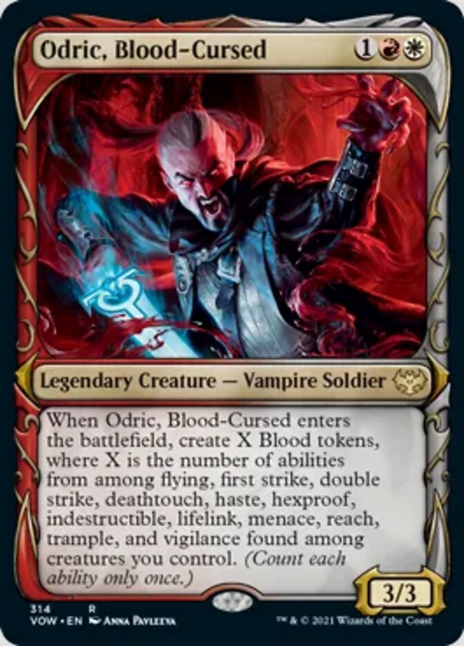 Odric, Blood-Cursed (Showcase Fang Frame) [Innistrad: Crimson Vow] | L.A. Mood Comics and Games