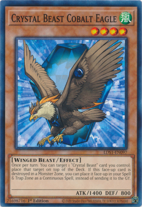Crystal Beast Cobalt Eagle [LDS1-EN097] Common | L.A. Mood Comics and Games