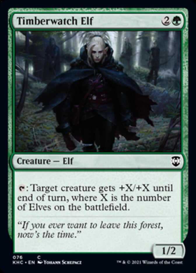Timberwatch Elf [Kaldheim Commander] | L.A. Mood Comics and Games