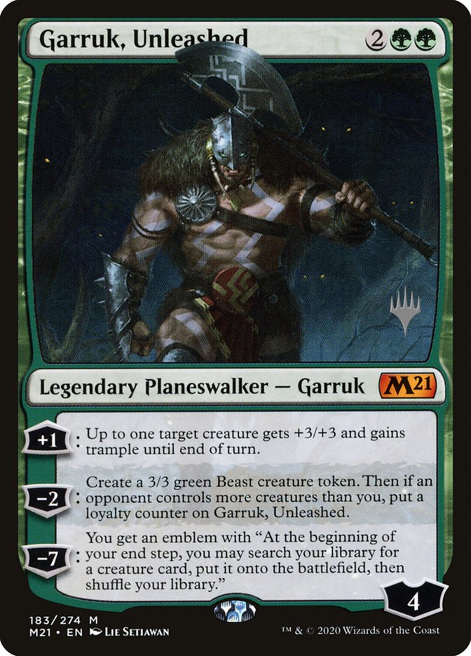 Garruk, Unleashed (Promo Pack) [Core Set 2021 Promos] | L.A. Mood Comics and Games