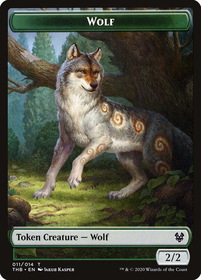 Wolf Token [Theros Beyond Death Tokens] | L.A. Mood Comics and Games