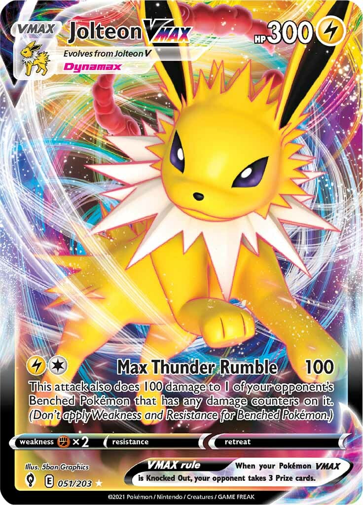 Jolteon VMAX (051/203) [Sword & Shield: Evolving Skies] | L.A. Mood Comics and Games