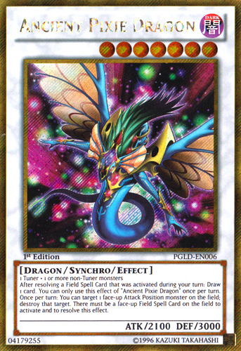 Ancient Pixie Dragon [PGLD-EN006] Gold Secret Rare | L.A. Mood Comics and Games