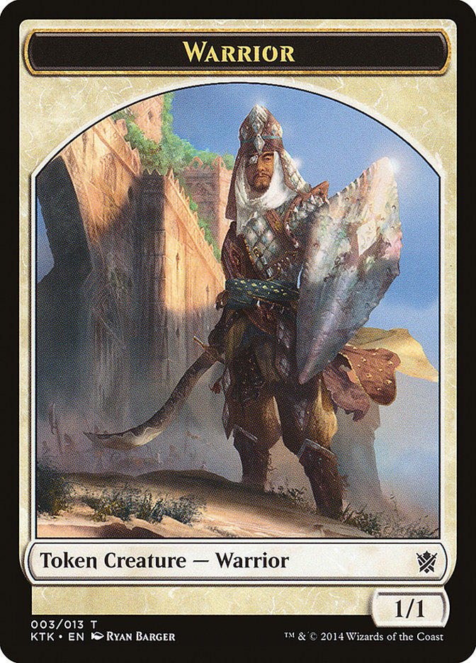 Warrior Token (003/013) [Khans of Tarkir Tokens] | L.A. Mood Comics and Games