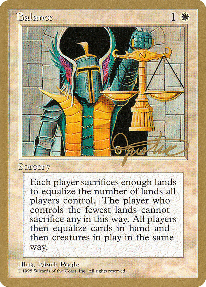 Balance (Mark Justice) [Pro Tour Collector Set] | L.A. Mood Comics and Games