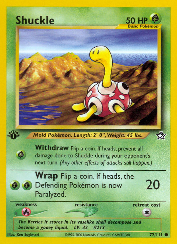 Shuckle (72/111) [Neo Genesis 1st Edition] | L.A. Mood Comics and Games